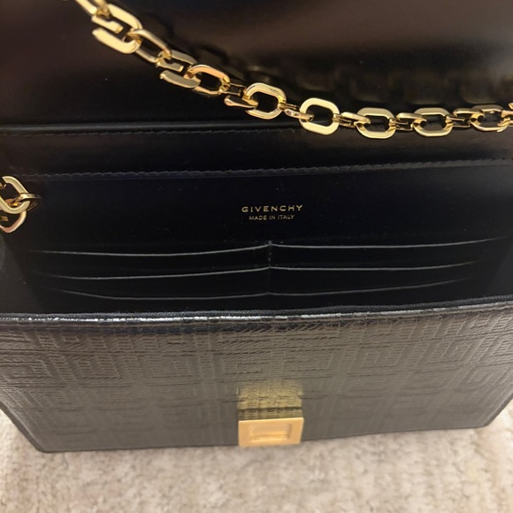 Givenchy 4G black coated canvas wallet on chain bag NEW - Picture 15 of 16